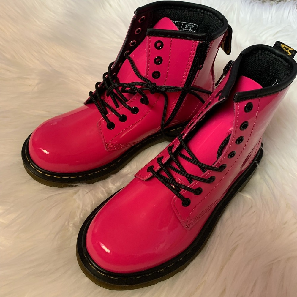 Dr. Martens new in box pink combat boots